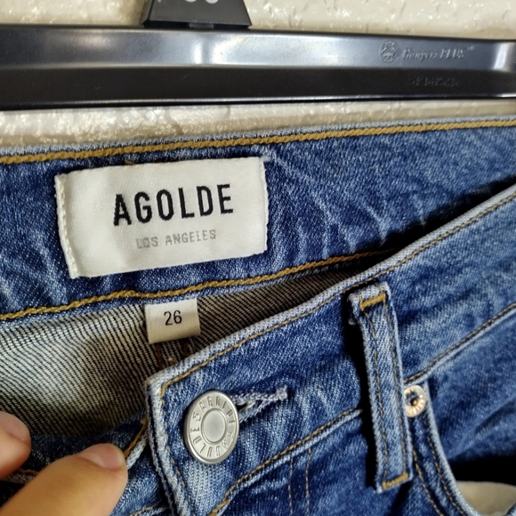 Agolde Merrel Mid Rise Straight Jean Sz 26 - Picture 6 of 12